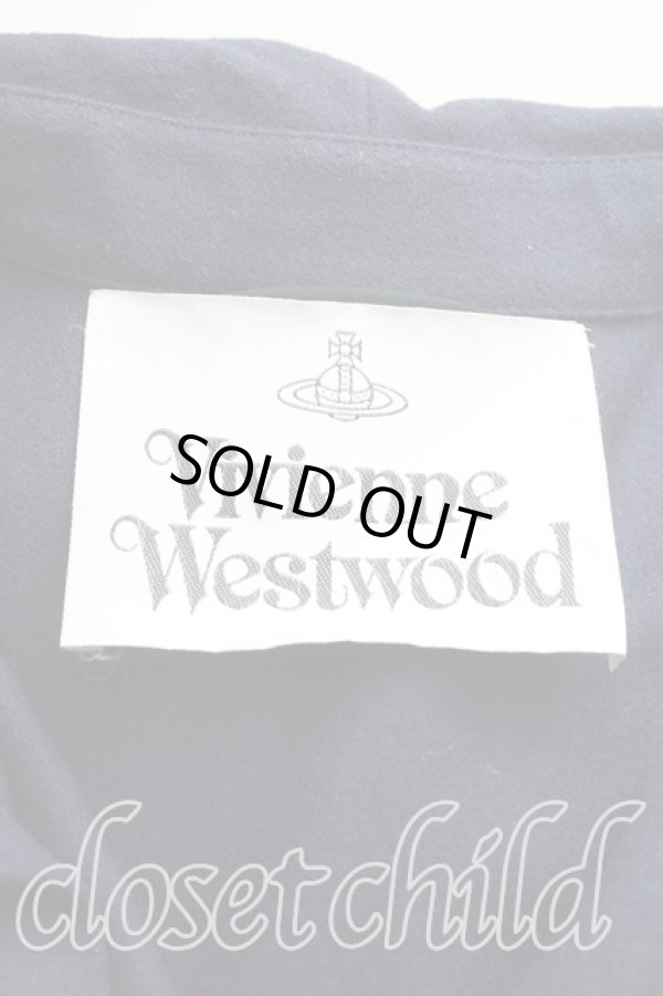 画像3: ヴィヴィアンウエストウッド 中古 / メルトンハルスコート M 紺  H-25-08-24-030-co-OD-ZH (3)