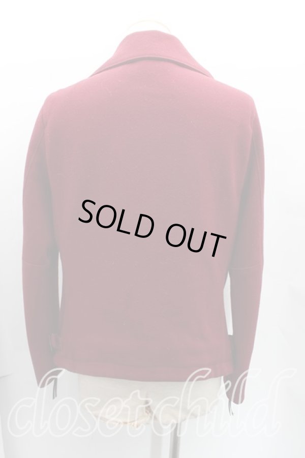 画像2: ヴィヴィアンウエストウッド MAN 中古 / ウールライダースジャケット 50（XL） エンジ  H-25-08-24-031-jc-OD-ZH (2)