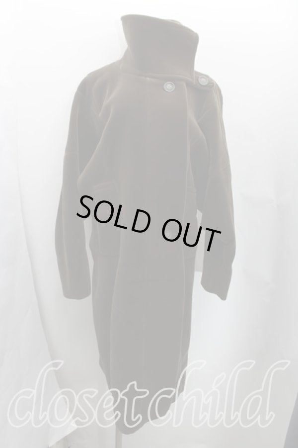 画像3: ANGLOMANIA 中古 / 別珍コート 38（7号） カーキ  H-25-08-24-032-co-OD-ZH (3)