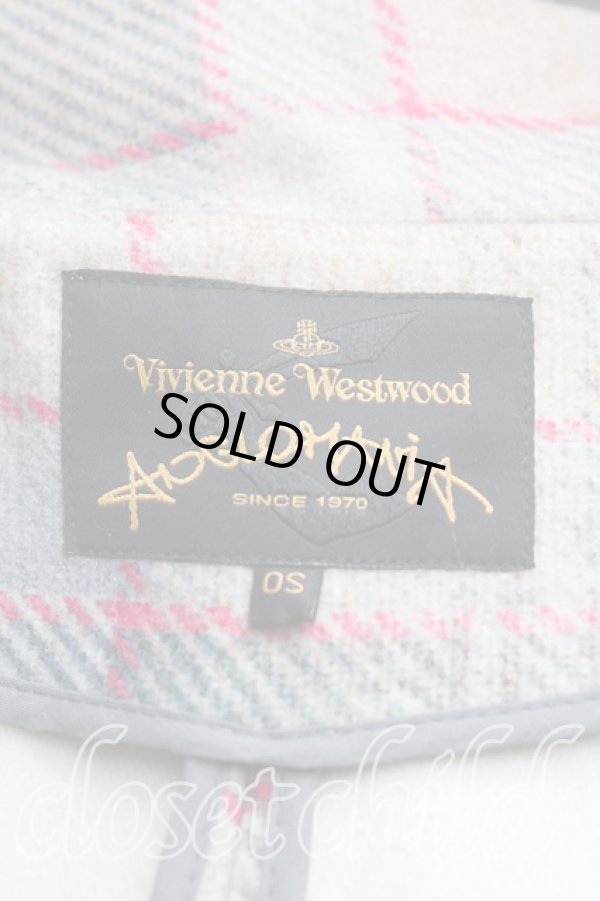 画像3: ANGLOMANIA 中古 / タータンチェックフーディ OS ベージュ  H-25-08-24-034-co-OD-ZH (3)