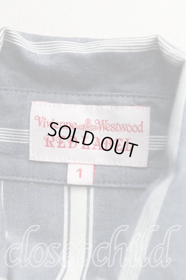 画像3: ヴィヴィアンウエストウッド 中古 / ストライプシャツワンピース 2（9号） 灰  H-25-08-24-004-op-OD-ZH (3)