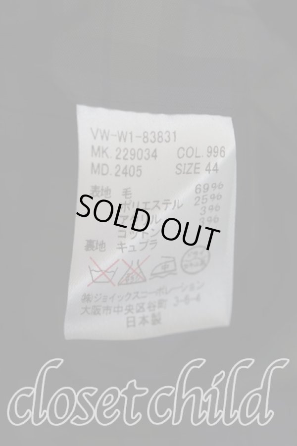 画像4: ヴィヴィアンウエストウッド MAN 中古 / タータンチェックダブルショートコート 44(メンズS) 茶  H-25-08-24-039-co-IN-ZH (4)