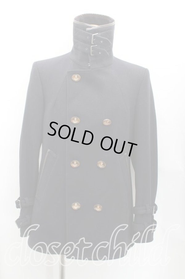 画像3: ヴィヴィアンウエストウッド MAN 中古 / ダブルショートコート 44(メンズS) 黒  H-25-08-24-040-co-IN-ZH (3)