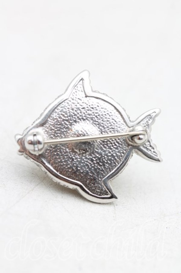 画像2: ヴィヴィアンウエストウッド 中古 / Pearl Puffer Fishブローチ  シルバー  H-25-08-24-043-ac-IN-ZH (2)