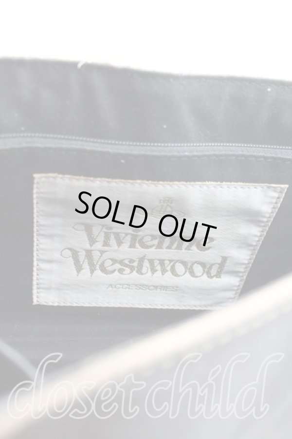 画像4: ヴィヴィアンウエストウッド 中古 / バイカーハンドバッグ  茶  H-25-08-24-046-ba-IN-ZH (4)