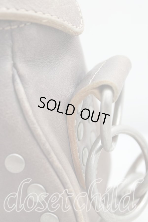 画像6: ヴィヴィアンウエストウッド 中古 / バイカーハンドバッグ  茶  H-25-08-24-046-ba-IN-ZH (6)