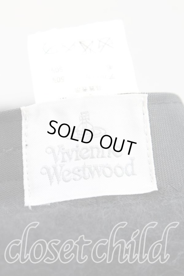 画像3: ヴィヴィアンウエストウッド 中古 / アルパカハット  黒  H-25-08-24-049-ha-OD-ZH (3)