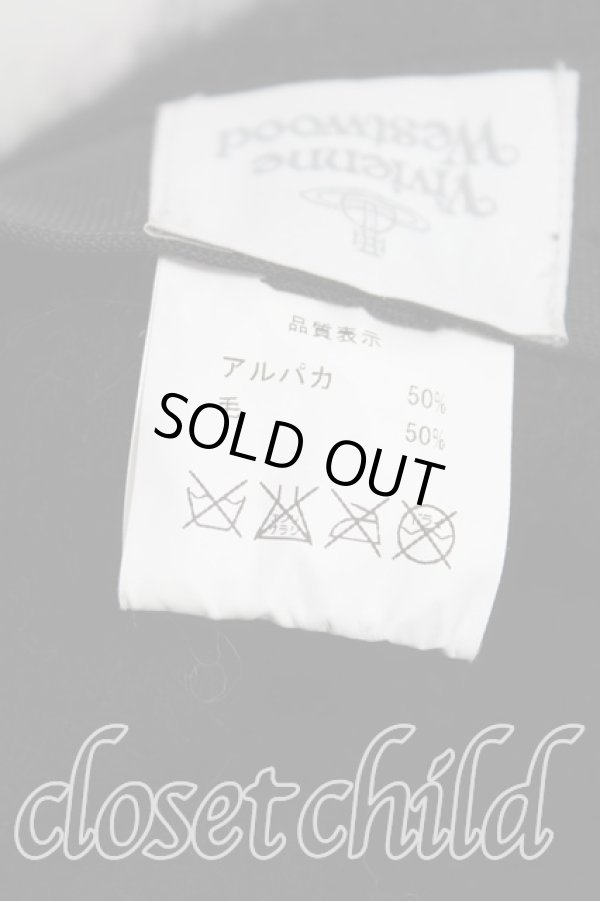 画像4: ヴィヴィアンウエストウッド 中古 / アルパカハット  黒  H-25-08-24-049-ha-OD-ZH (4)