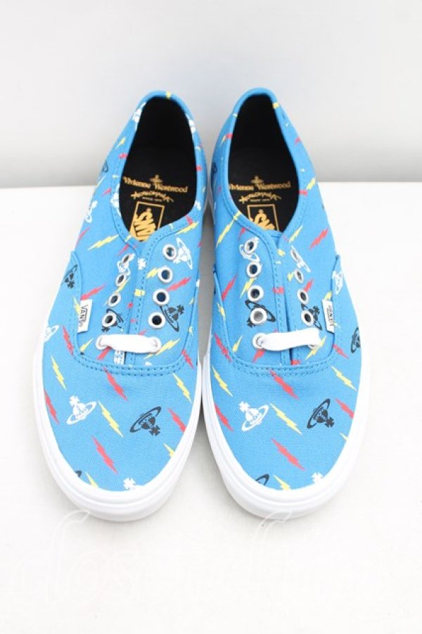 【期間限定お値下げ】ヴィヴィアンウエストウッド　ブルーマック　スニーカー ヴィヴィアンウエストウッド×VANS 中古 / AUTHENTIC 26cm 青 H