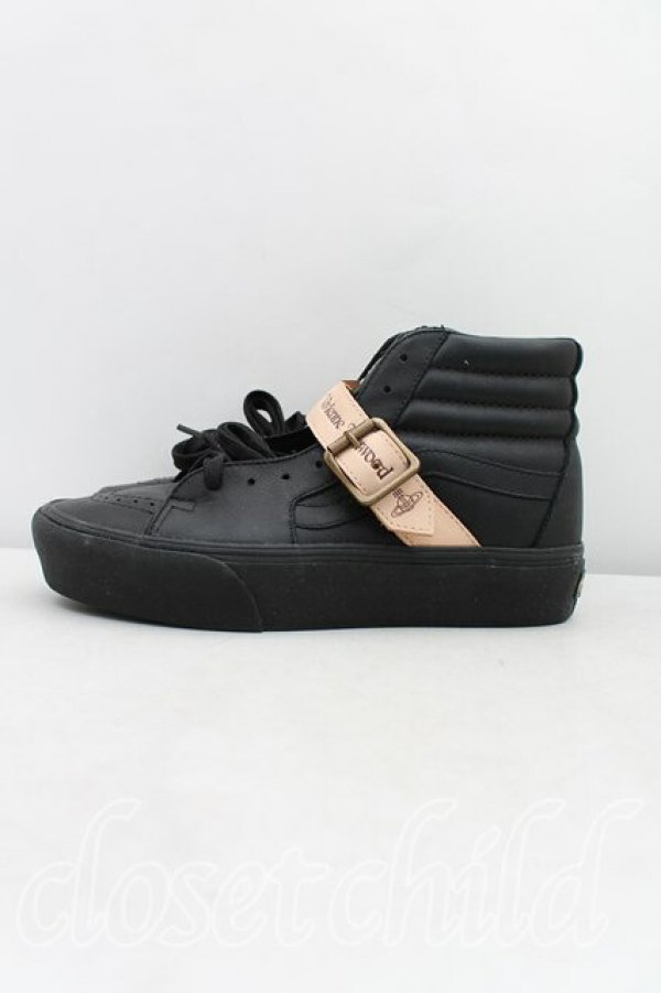 画像3: ヴィヴィアンウエストウッド×VANS 中古 /8-HI PLATFORM 25.5cm 黒  H-25-08-24-052-sh-IN-ZH (3)