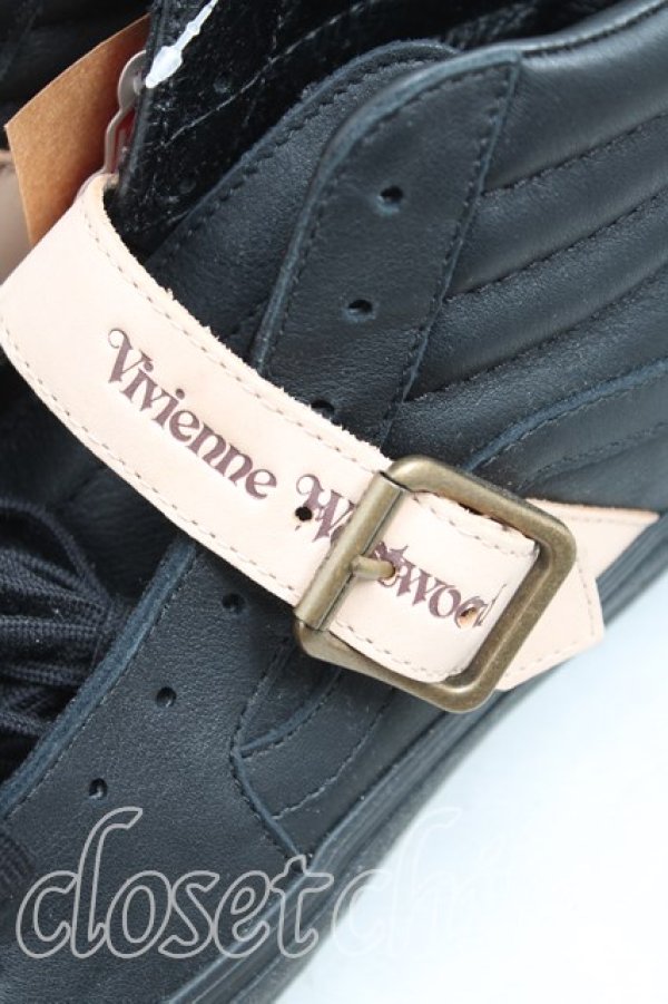 画像6: ヴィヴィアンウエストウッド×VANS 中古 /8-HI PLATFORM 25.5cm 黒  H-25-08-24-052-sh-IN-ZH (6)