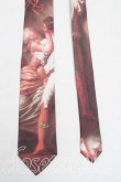 画像2: ヴィヴィアンウエストウッド 中古 / 絵画ネクタイ  茶  H-25-08-24-062-gd-IN-ZH (2)
