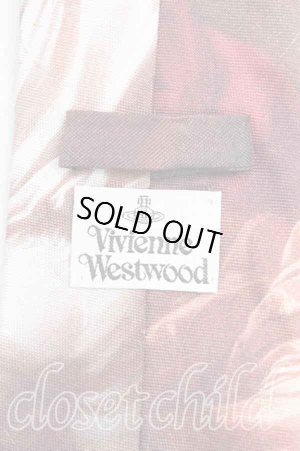 画像3: ヴィヴィアンウエストウッド 中古 / 絵画ネクタイ  茶  H-25-08-24-062-gd-IN-ZH (3)