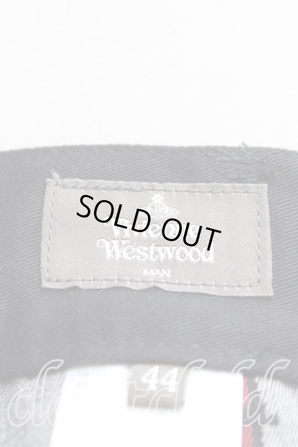 画像3: ヴィヴィアンウエストウッド MAN 中古 / ストライプワイドパンツ 44（メンズS） 黒  H-25-08-24-006-pa-OD-ZH (3)