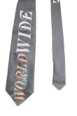 画像2: ヴィヴィアンウエストウッド 中古 / WORLD WIDEネクタイ  黒  H-25-08-24-063-gd-IN-ZH (2)