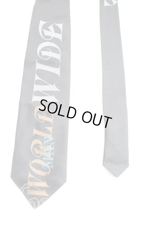 画像2: ヴィヴィアンウエストウッド 中古 / WORLD WIDEネクタイ  黒  H-25-08-24-063-gd-IN-ZH (2)