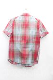 画像2: ヴィヴィアンウエストウッド 中古 / タータンチェックフリル半袖シャツ 1（7号相当） 赤  H-25-08-24-009-bl-IN-ZH (2)
