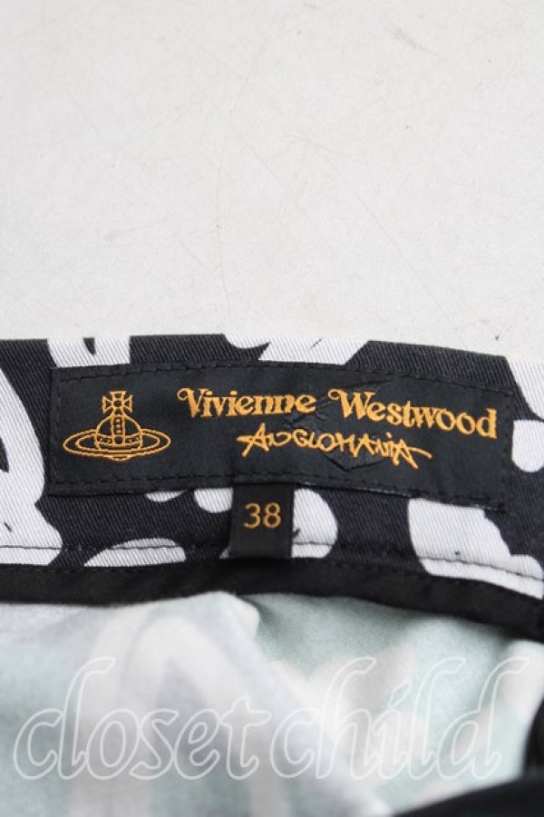 画像3: ANGLOMANIA 中古 / 総柄フレアスカート 38（7号） 緑  H-25-08-24-010-sk-OD-ZH (3)