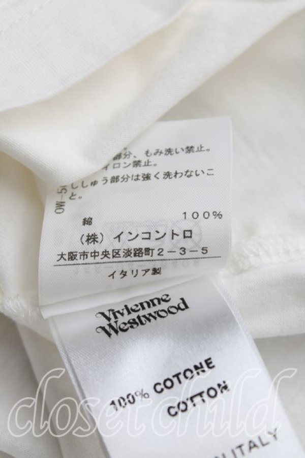 画像5: ヴィヴィアンウエストウッド 中古 / GAIAptTシャツ S 白  H-25-08-24-013-ts-OD-ZH (5)