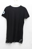 画像2: ヴィヴィアンウエストウッド Anglomania and Lee 中古 / RIDERS　Tシャツ S 黒  H-25-08-24-015-ts-OD-ZH (2)