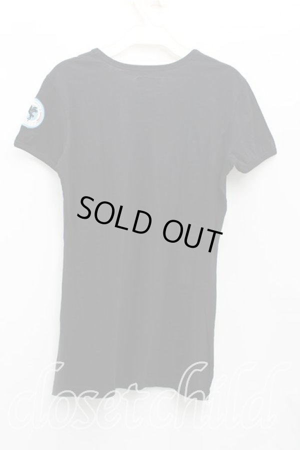 画像2: ヴィヴィアンウエストウッド Anglomania and Lee 中古 / RIDERS　Tシャツ S 黒  H-25-08-24-015-ts-OD-ZH (2)