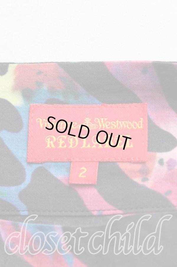 画像3: ヴィヴィアンウエストウッド 中古 / 総柄ワンピース 2（9号） 黒×マルチ  H-25-08-24-002-op-IN-ZH (3)