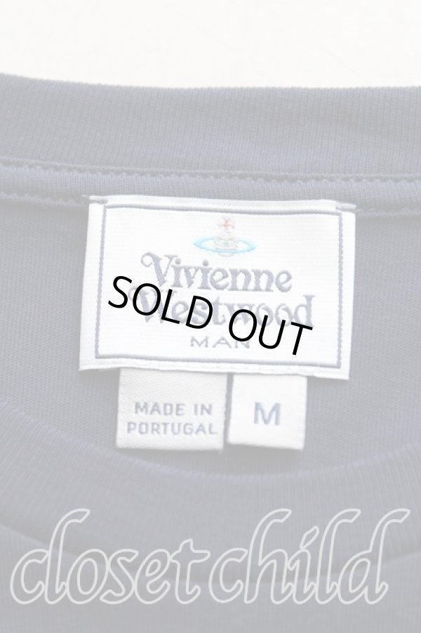 画像3: ヴィヴィアンウエストウッド MAN 中古 / オーブptTシャツ M 紺  H-25-08-24-016-ts-IN-ZH (3)