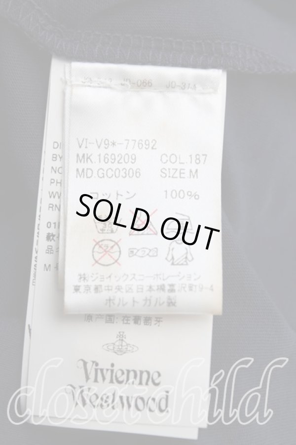 画像4: ヴィヴィアンウエストウッド MAN 中古 / オーブptTシャツ M 紺  H-25-08-24-016-ts-IN-ZH (4)