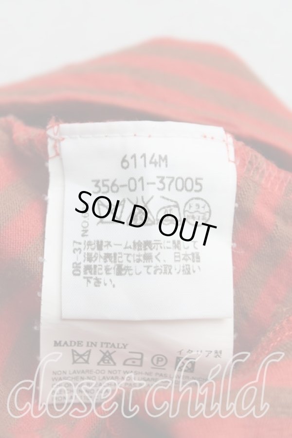 画像4: ヴィヴィアンウエストウッド 中古 / カラーオーブ刺繍ボーダーカットソー S オレンジ  H-25-08-24-019-to-OD-ZH (4)