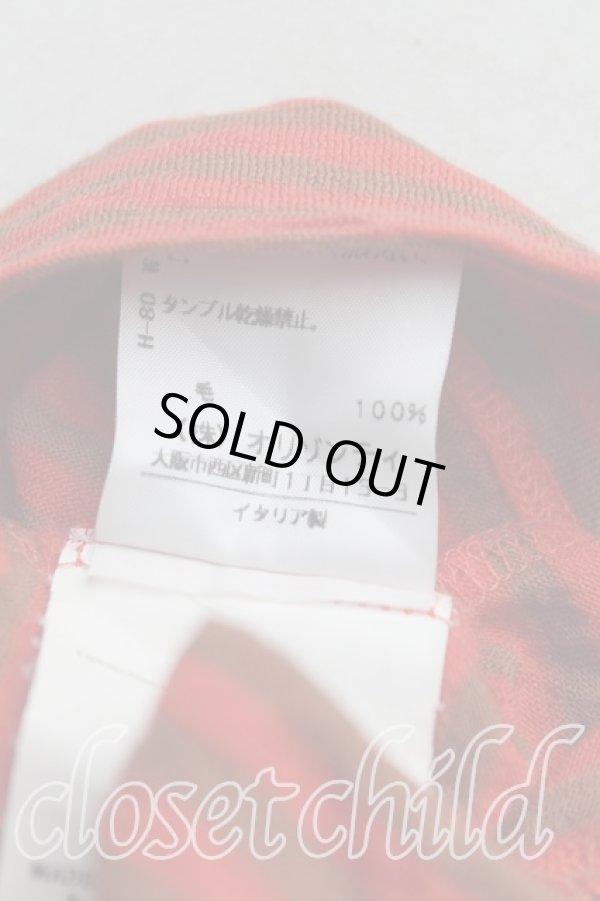 画像5: ヴィヴィアンウエストウッド 中古 / カラーオーブ刺繍ボーダーカットソー S オレンジ  H-25-08-24-019-to-OD-ZH (5)