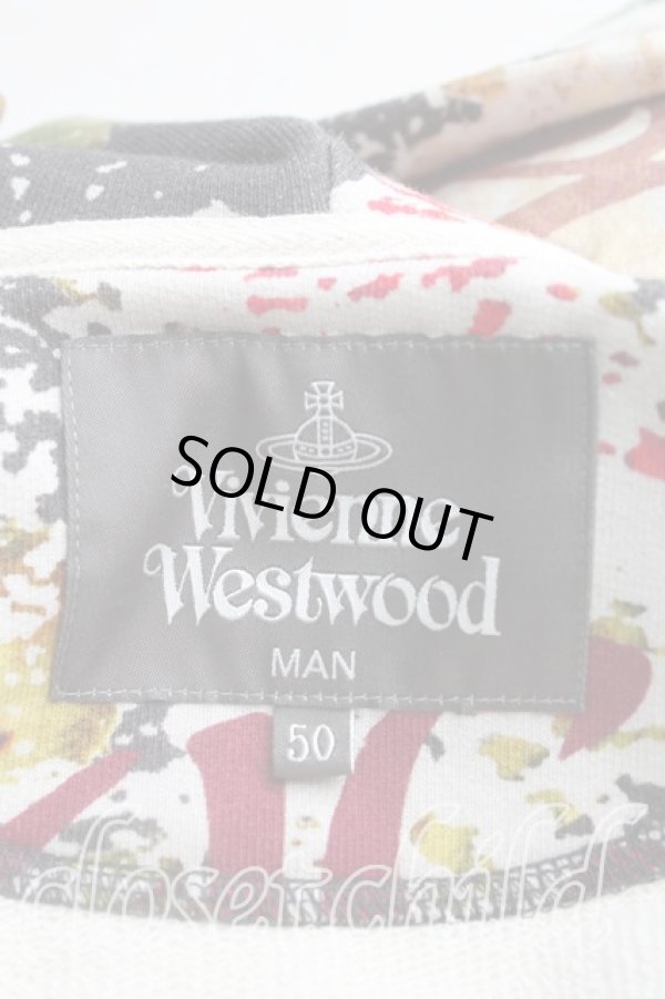 画像3: ヴィヴィアンウエストウッド MAN 中古 / “FREEDOM FIGHTER PUZZLE ROSE”ジップパーカー 50(メンズXL) マルチ  H-25-08-31-019-to-IN-ZH (3)