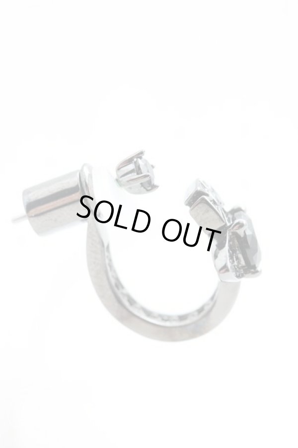 画像2: ヴィヴィアンウエストウッド 中古 / MAITENAシングルピアス  ガンメタ  H-25-08-31-031-er-OD-ZH (2)