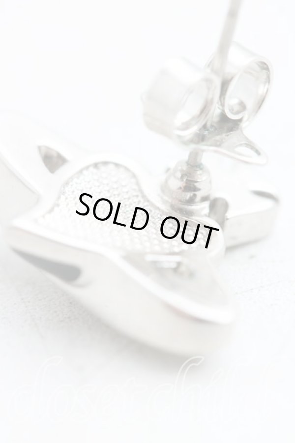 画像4: ヴィヴィアンウエストウッド 中古 / MAN DIAMANTE HEART シングルピアス  黒  H-25-08-31-032-er-OD-ZH (4)