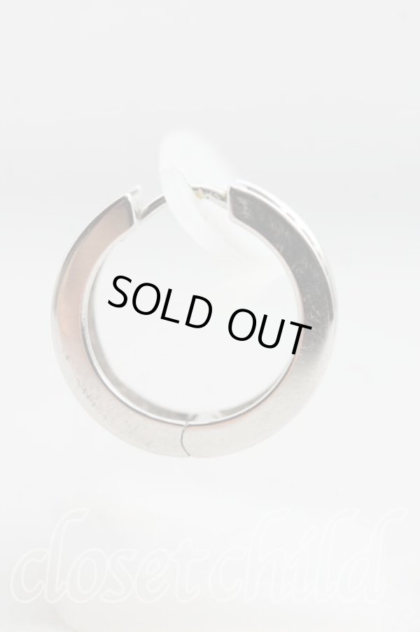 画像2: ヴィヴィアンウエストウッド 中古 / WESTMINSTERシングルフープピアス  シルバー  H-25-08-31-035-er-OD-ZH (2)