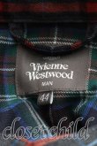画像3: ヴィヴィアンウエストウッド 中古 / TARTAN CHECK フード付キコート 44(メンズS相当) 緑×灰  H-25-08-31-004-co-IN-ZH (3)