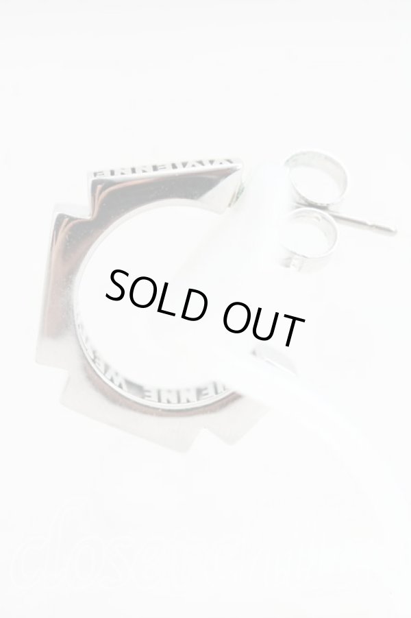 画像3: ヴィヴィアンウエストウッド 中古 / VERAシングルフープピアス  シルバー  H-25-08-31-044-er-OD-ZH (3)