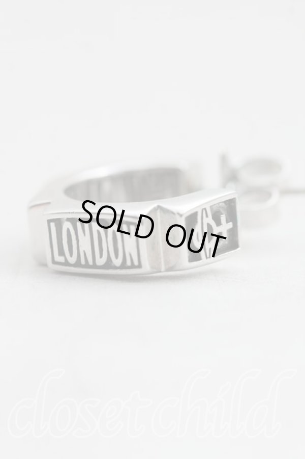 画像4: ヴィヴィアンウエストウッド 中古 / VERAシングルフープピアス  シルバー  H-25-08-31-044-er-OD-ZH (4)