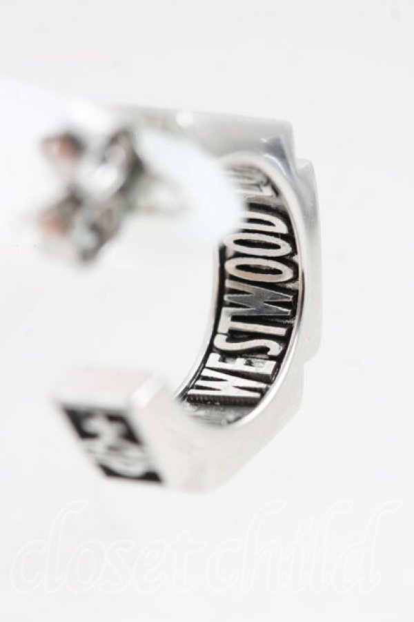 画像5: ヴィヴィアンウエストウッド 中古 / VERAシングルフープピアス  シルバー  H-25-08-31-044-er-OD-ZH (5)