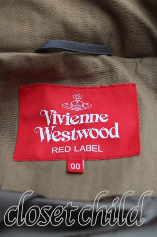 画像3: ヴィヴィアンウエストウッド 中古 / ミドルブロックチェック中綿コート 00(ワンサイズ) 茶  H-25-08-31-005-co-IN-ZH (3)