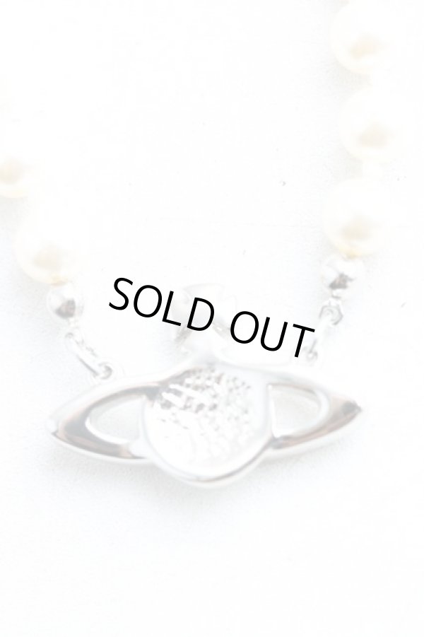 画像2: ヴィヴィアンウエストウッド 中古 / ミニバスパールチョーカー  シルバー  H-25-08-31-061-nl-OD-ZH (2)