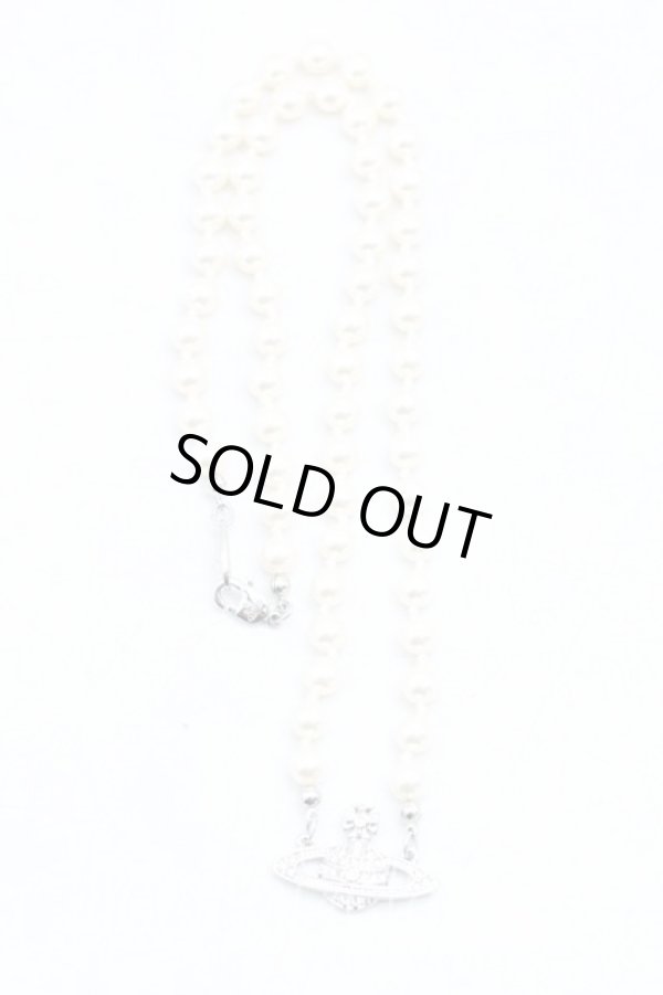 画像3: ヴィヴィアンウエストウッド 中古 / ミニバスパールチョーカー  シルバー  H-25-08-31-061-nl-OD-ZH (3)