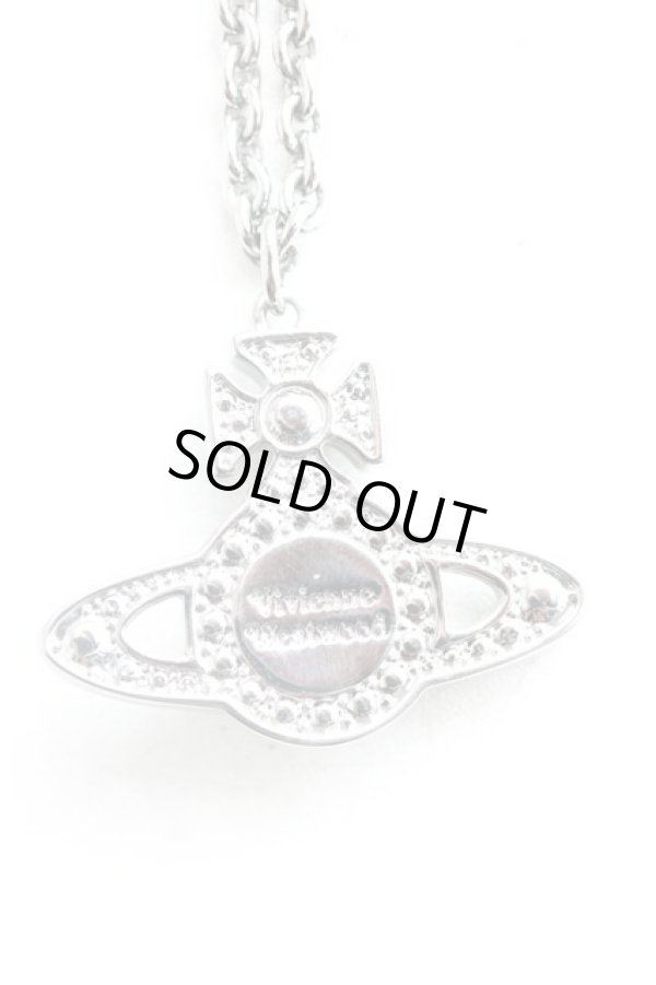 画像2: ヴィヴィアンウエストウッド 中古 / オーブモチーフネックレス  ガンメタ  H-25-08-31-062-nl-OD-ZH (2)