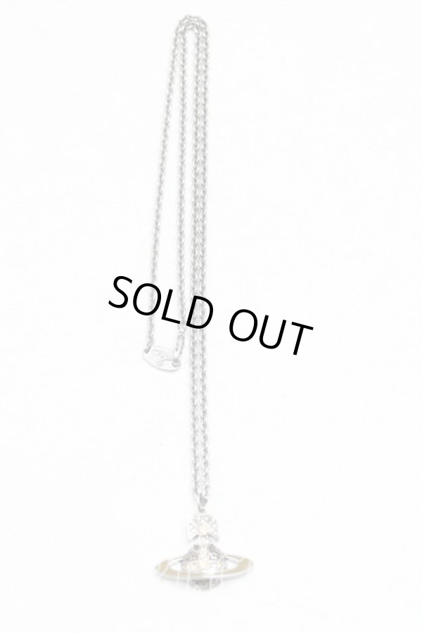 画像3: ヴィヴィアンウエストウッド 中古 / オーブモチーフネックレス  ガンメタ  H-25-08-31-062-nl-OD-ZH (3)