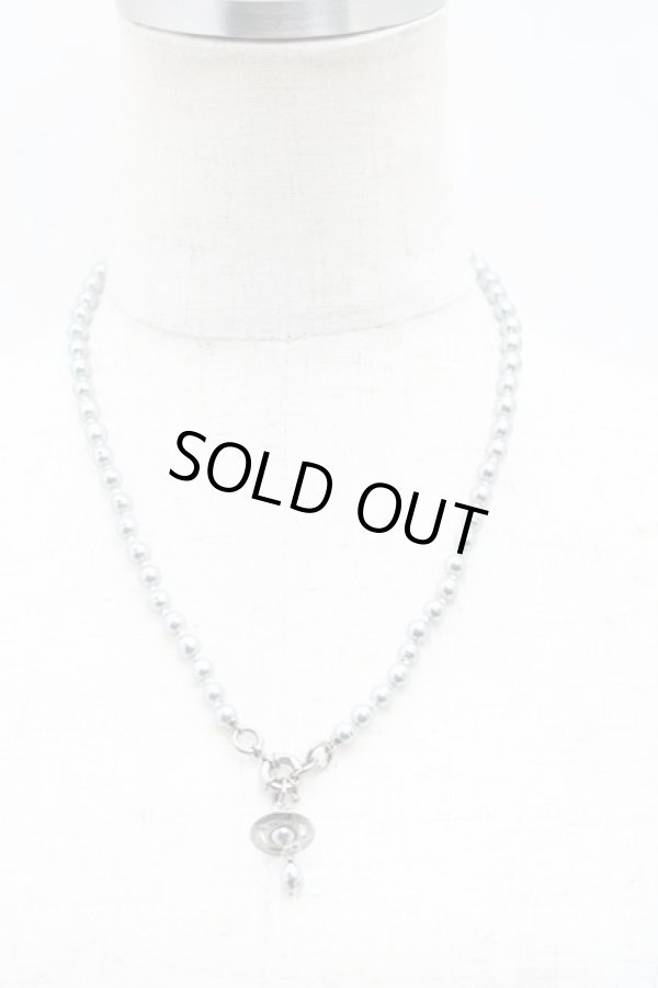 画像4: ヴィヴィアンウエストウッド 中古 / パールドロップチョーカー  シルバー  H-25-08-31-063-nl-OD-ZH (4)