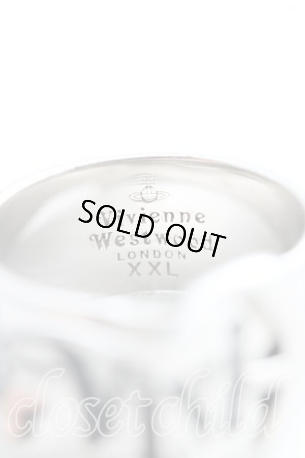 画像4: ヴィヴィアンウエストウッド 中古 / ベルトリング XXL(21号） シルバー  H-25-08-31-066-rg-OD-ZH (4)