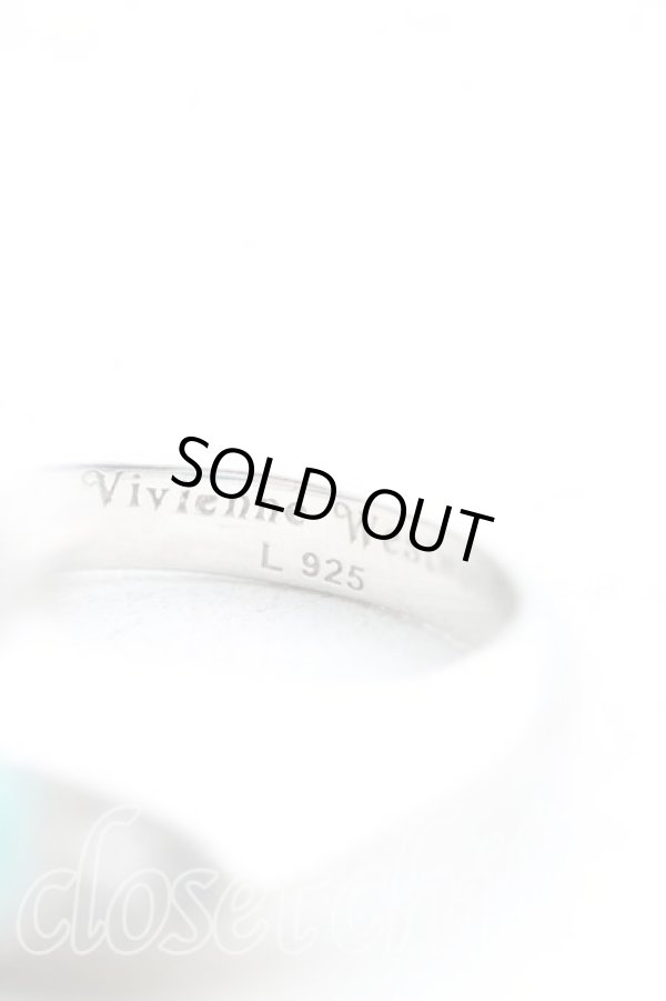 画像5: ヴィヴィアンウエストウッド 中古 / ペチュラオーブリング L(14号） シルバー  H-25-08-31-067-rg-OD-ZH (5)