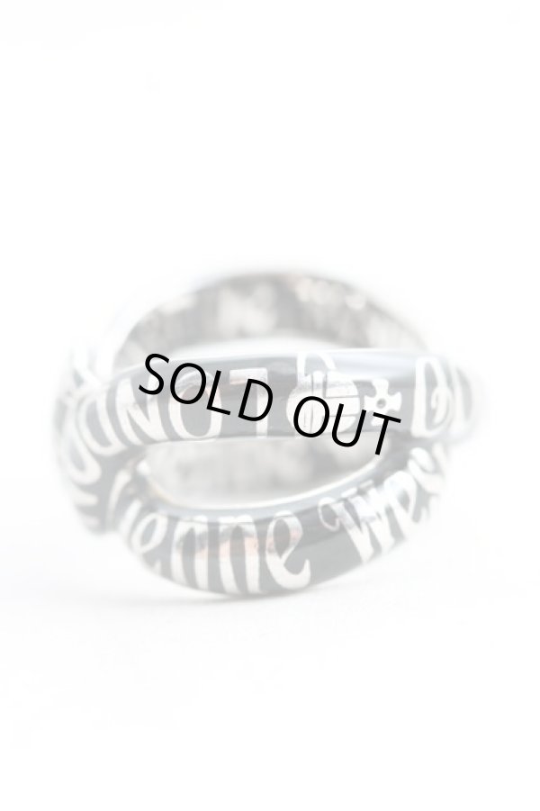 画像2: ヴィヴィアンウエストウッド 中古 / HILMAリング L(16号） 黒  H-25-08-31-069-rg-OD-ZH (2)