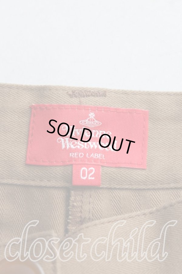 画像3: ヴィヴィアンウエストウッド 中古 / ミドルブロックチェックパッチパンツ 02(9号) 茶  H-25-08-31-007-pa-IN-ZH (3)