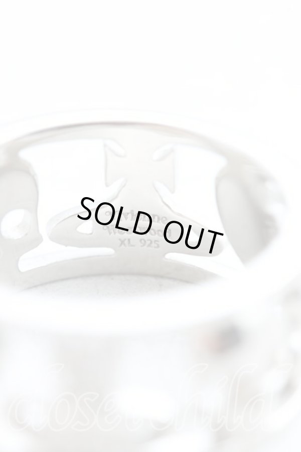 画像4: ヴィヴィアンウエストウッド 中古 / LEONCEリング XL(19号） シルバー  H-25-08-31-074-rg-OD-ZH (4)