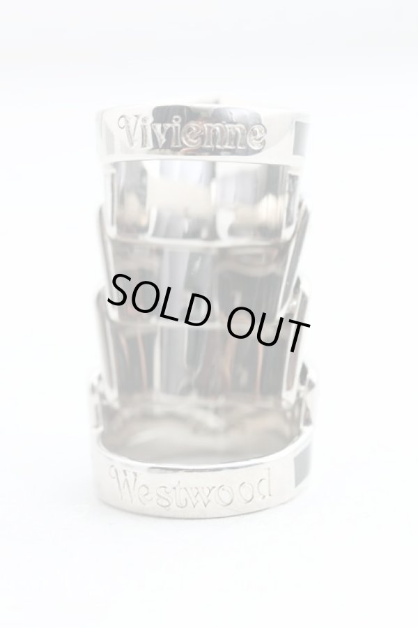 画像4: ヴィヴィアンウエストウッド 中古 / アルティミスリング L(18号） 黒  H-25-08-31-075-rg-OD-ZH (4)